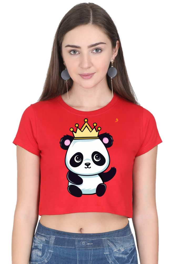 Crown Panda Crop Top