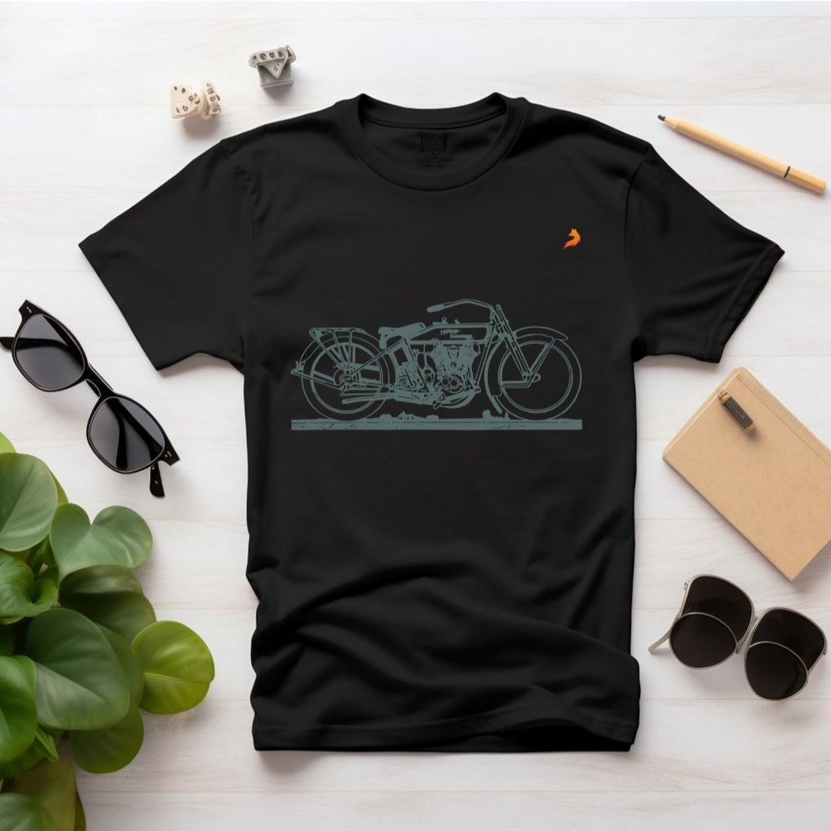 Grey Bike Tee