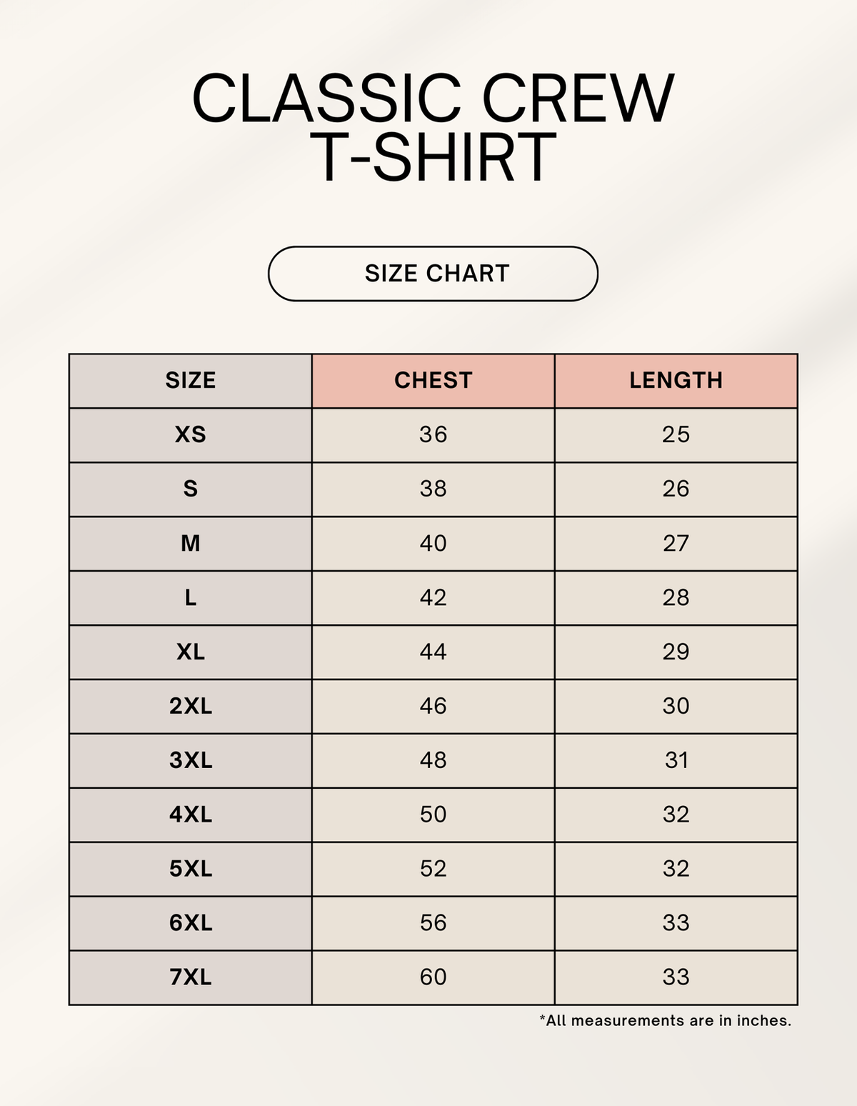 Color_Size Chart