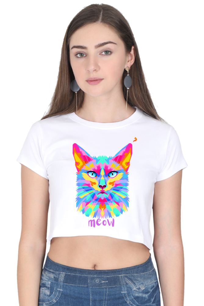 Meow Crop Top