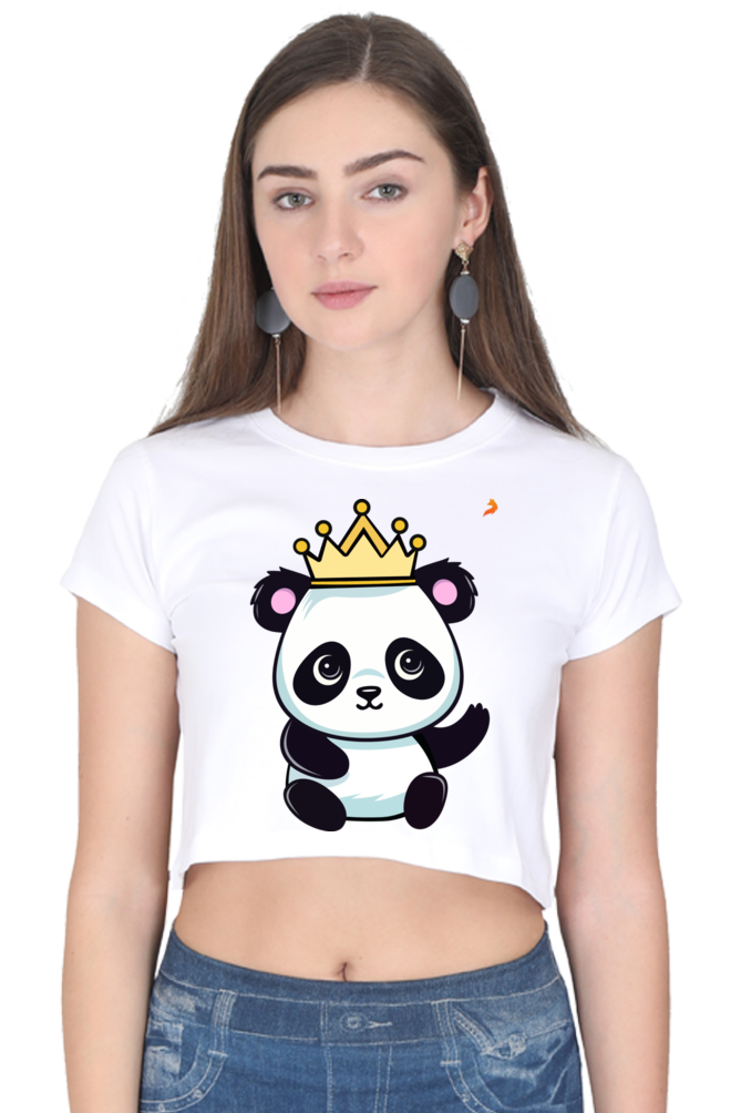 Crown Panda Crop Top