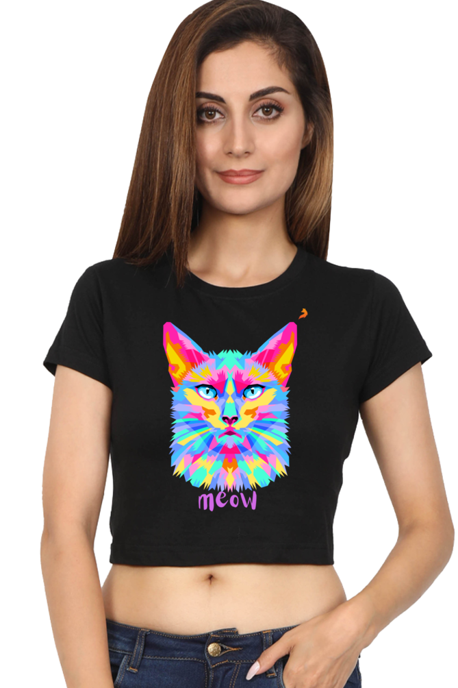 Meow Crop Top