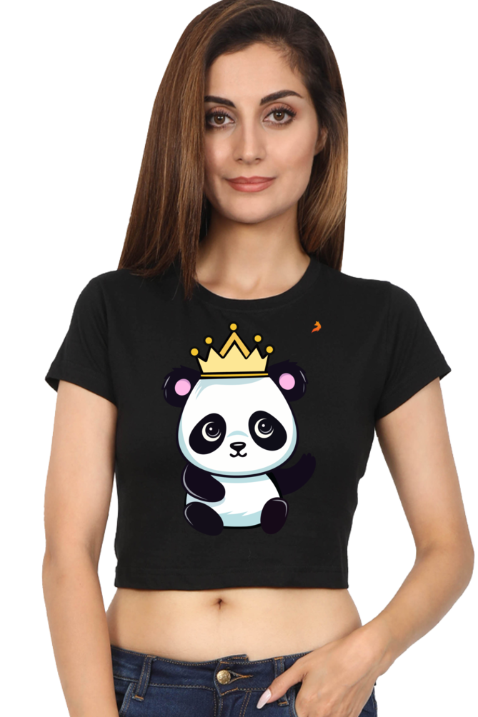 Crown Panda Crop Top