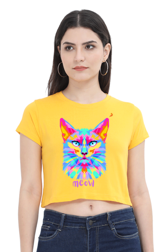 Meow Crop Top