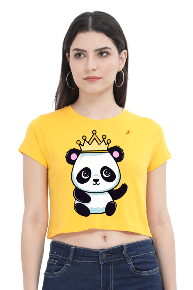 Crown Panda Crop Top