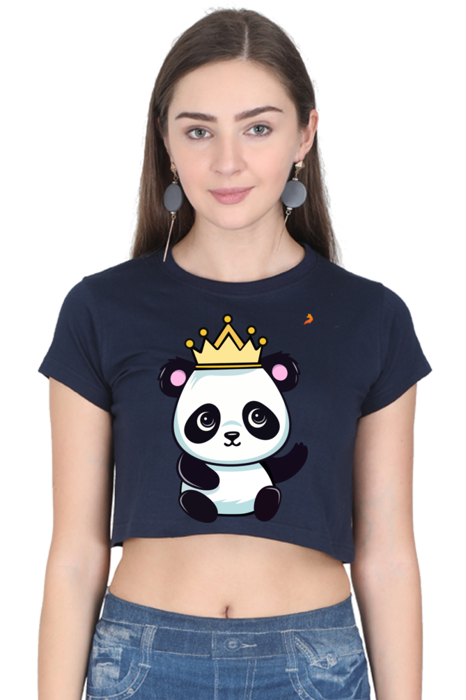 Crown Panda Crop Top