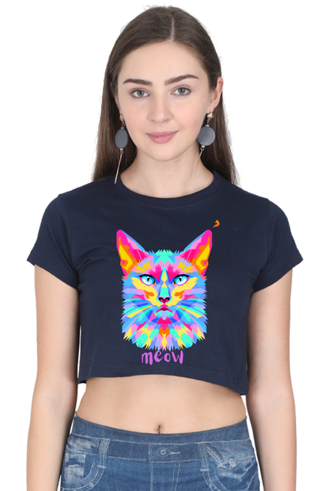 Meow Crop Top