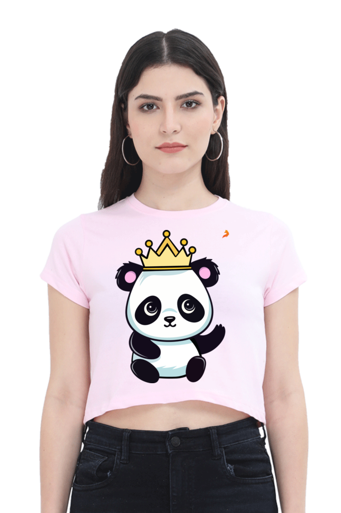 Crown Panda Crop Top