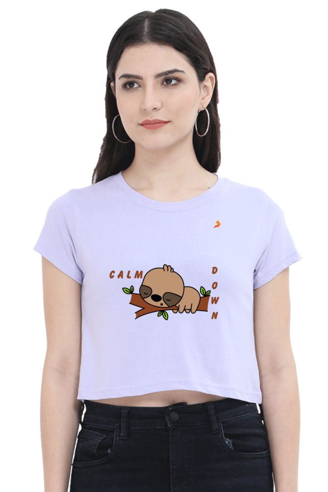 Brown Panda Crop Top