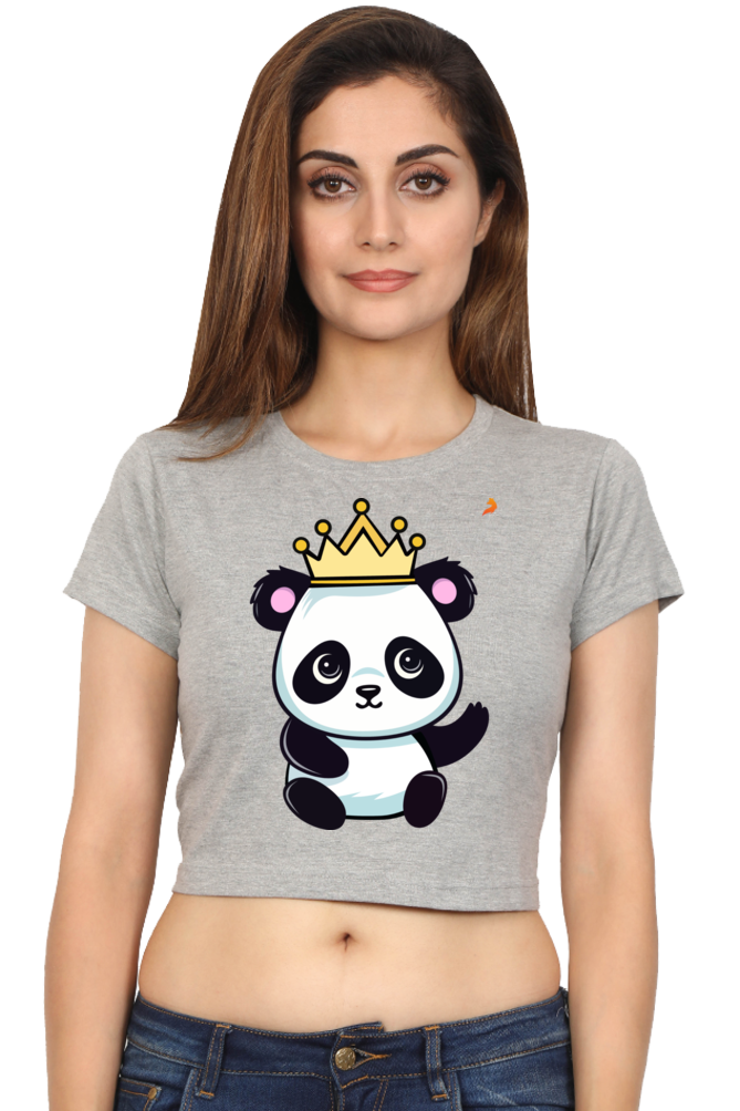 Crown Panda Crop Top