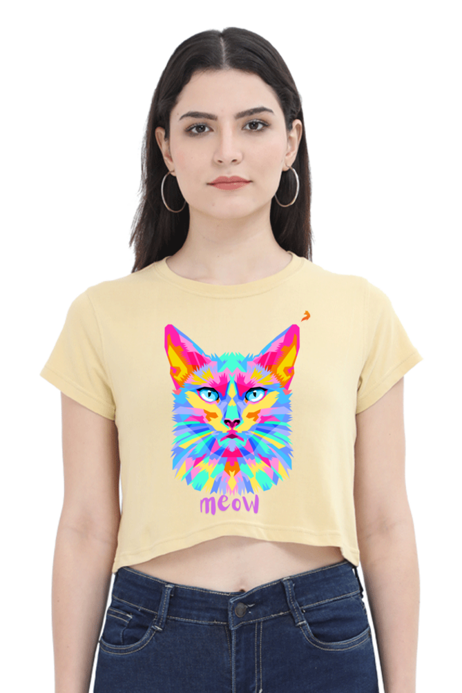 Meow Crop Top