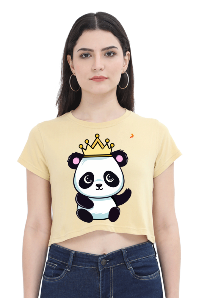 Crown Panda Crop Top