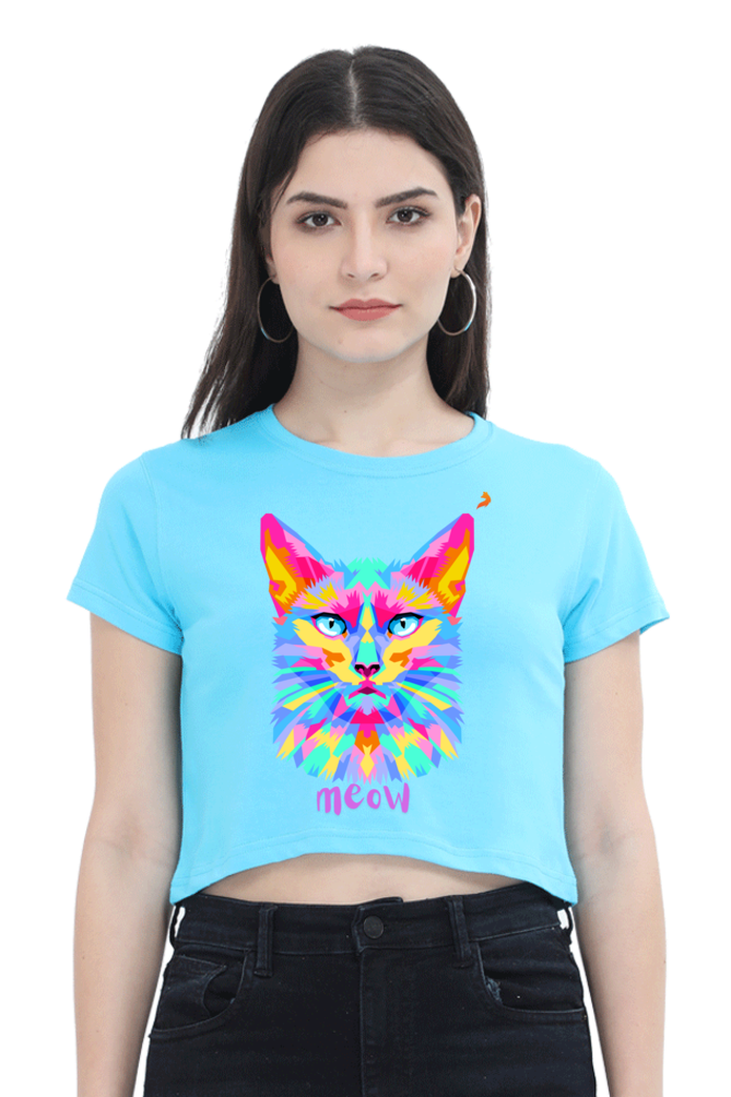 Meow Crop Top