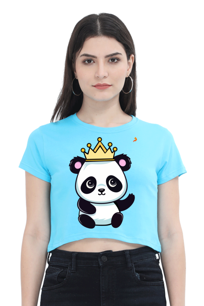 Crown Panda Crop Top