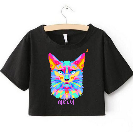 Meow Crop Top