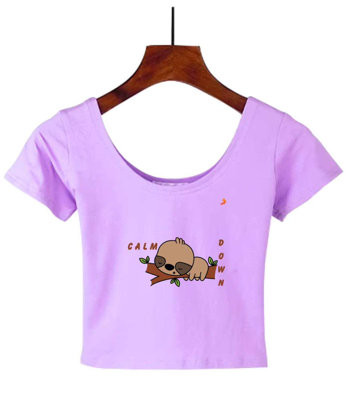 Brown Panda Crop Top